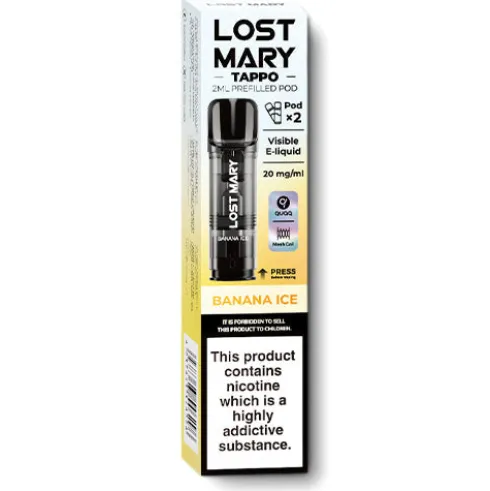 Banana Ice Tappo Pods by Lost Mary