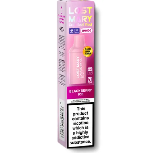 Blackberry Ice BM600 Prefilled Pods by Lost Mary