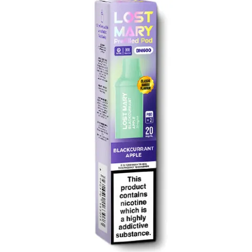 Blackcurrant Apple BM600 Prefilled Pods by Lost Mary