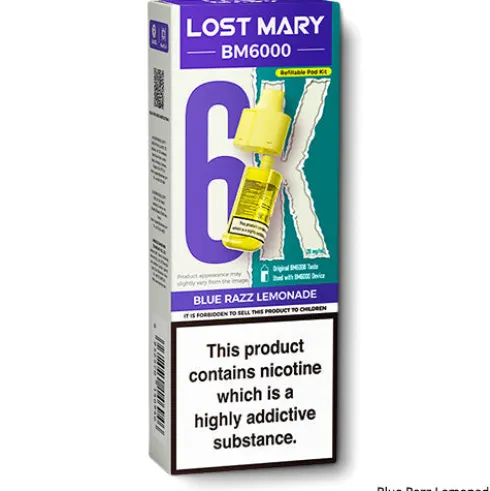 Blue Razz Lemonade BM6000 Refill Pods by Lost Mary