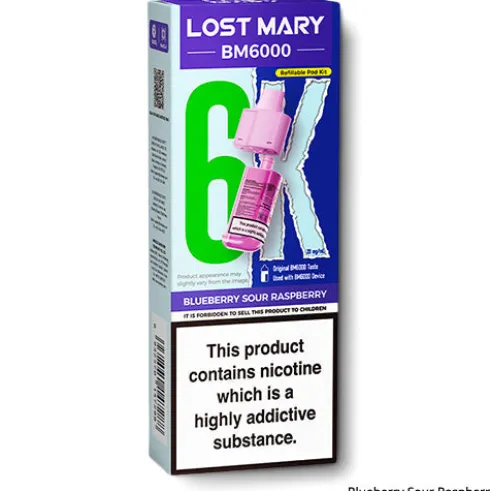 Blueberry Sour Raspberry BM6000 Refill Pods by Lost Mary