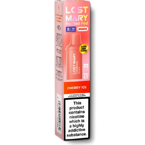 Cherry Ice BM600 Prefilled Pods by Lost Mary