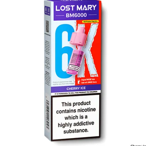 Cherry Ice BM6000 Refill Pods by Lost Mary