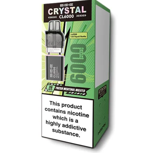 Fresh Menthol Mojito Crystal CL6000 Pods by SKE