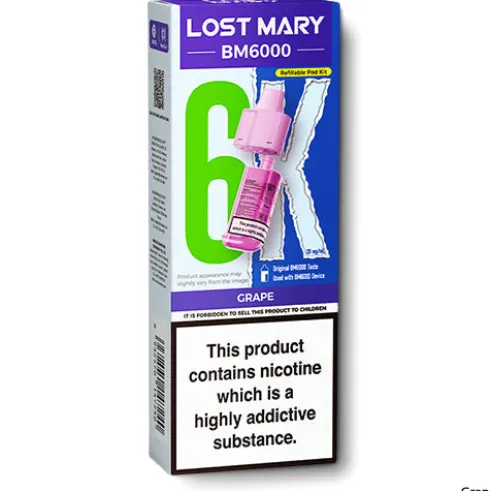 Grape BM6000 Refill Pods by Lost Mary