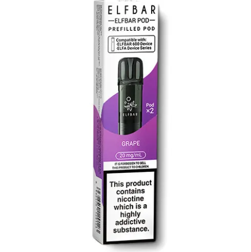 Grape Elfbar 600 Prefilled Pods