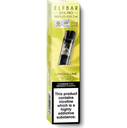 Lemon and Lime Elfa Pro Pods by Elf Bar