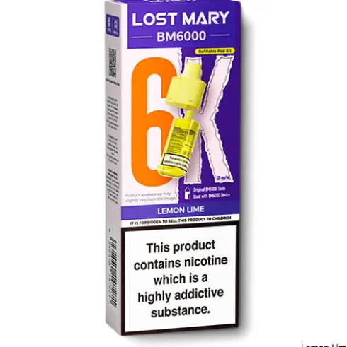 Lemon Lime BM6000 Refill Pods by Lost Mary