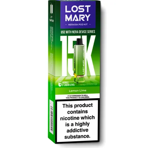 Lemon Lime Nera 15K Refill Pods by Lost Mary