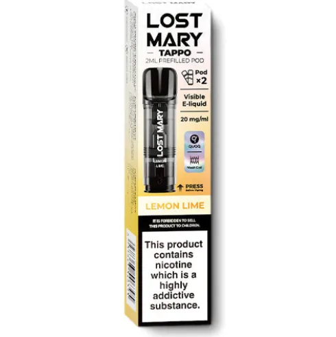 Lemon Lime Tappo Pods by Lost Mary