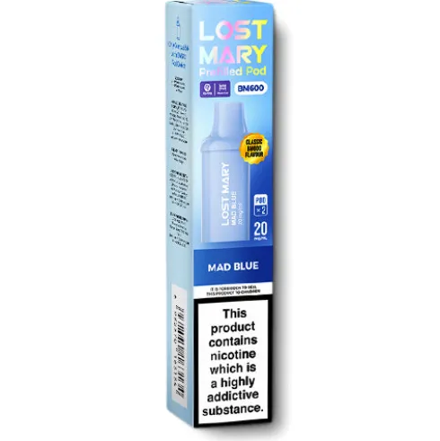 Mad Blue BM600 Prefilled Pods by Lost Mary