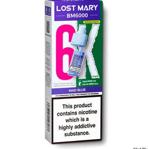 Mad Blue BM6000 Refill Pods by Lost Mary