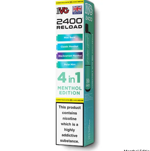 Menthol Edition Prefilled Pods by IVG 2400