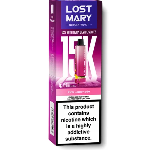 Pink Lemonade Nera 15K Refill Pods by Lost Mary
