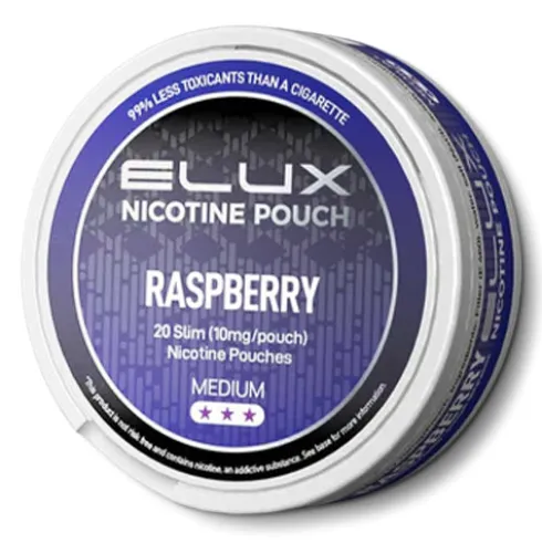 Raspberry Nicotine Pouches by Elux