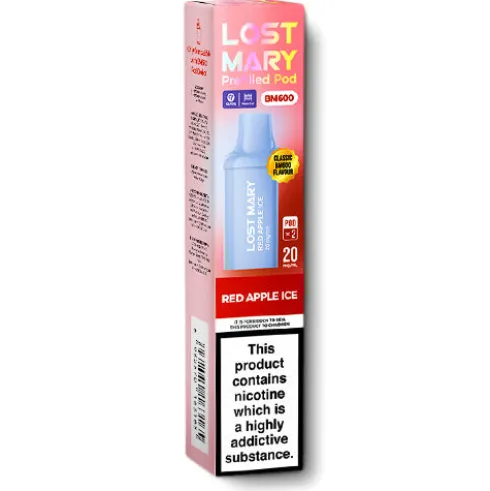 Red Apple Ice BM600 Prefilled Pods by Lost Mary