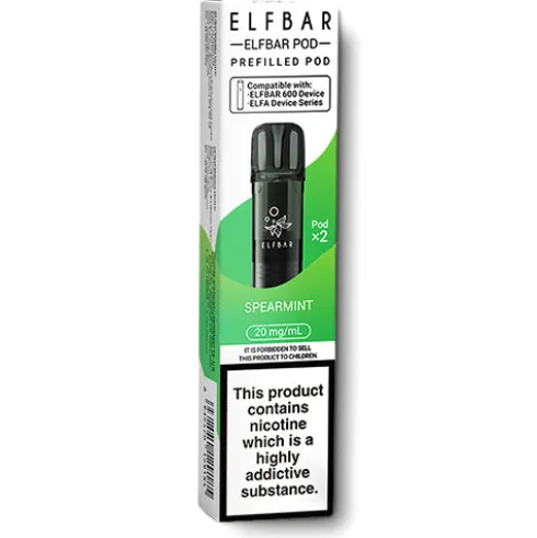 Spearmint Elfbar 600 Prefilled Pods