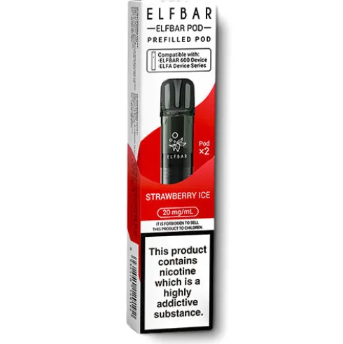 Strawberry Ice Elfbar 600 Prefilled Pods