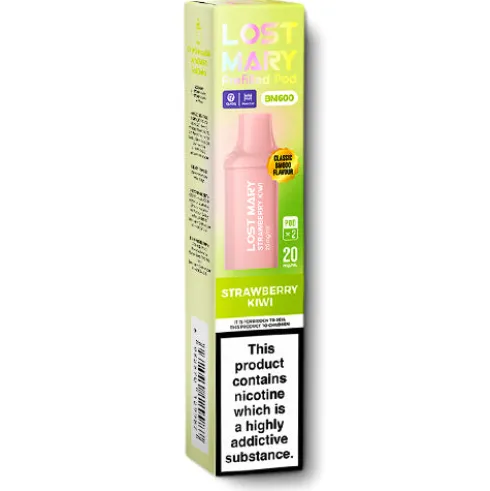 Strawberry Kiwi BM600 Prefilled Pods by Lost Mary