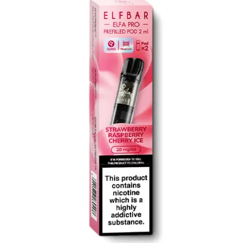 Strawberry Raspberry Cherry Ice Elfa Pro Pods by Elf Bar