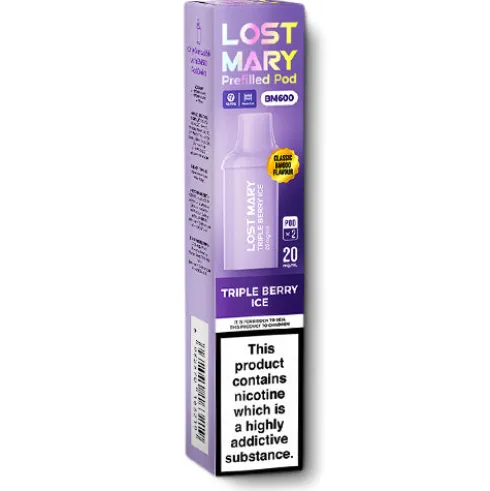 Triple Berry Ice BM600 Prefilled Pods by Lost Mary